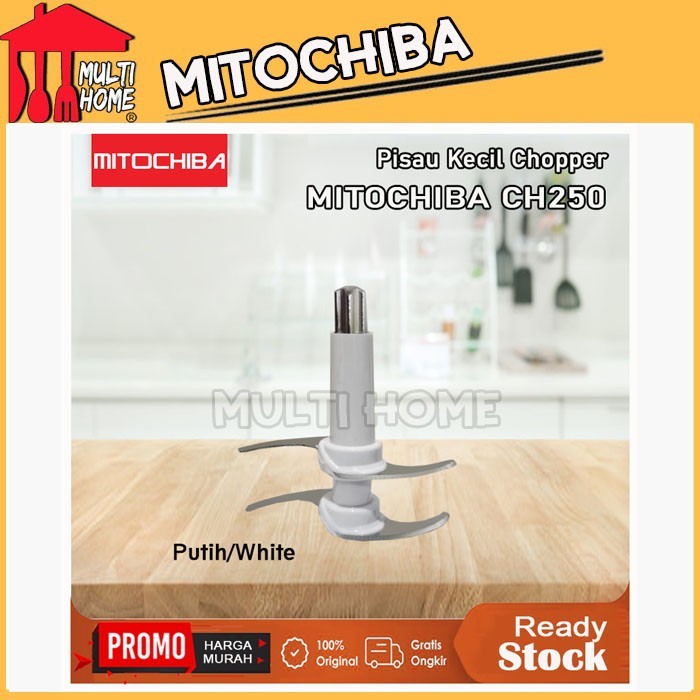 Chopper PISAU SAJA CHOPPER MITOCHIBA CH100 - GELAS KECIL - CH250_putih stainless tahan panas awet