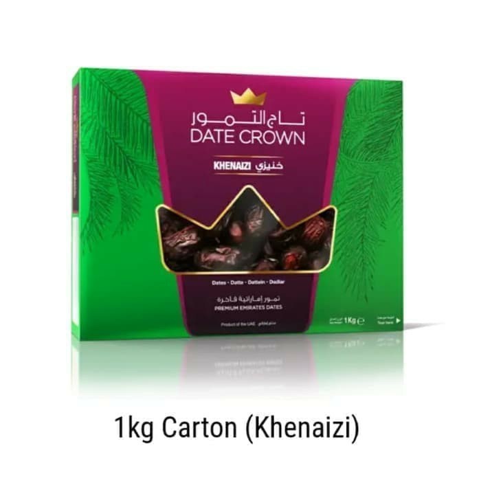 

Kurma Date Crown Khenaizi / Khenizi 1Kg New EXPIRED KEMASAN 1 DUS @1KG