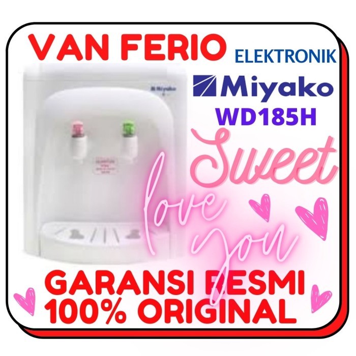 

Miyako Dispenser Air Galon Hot Panas Normal Wd185H Wd-185 H Wd 185 H Original Dan Terpercaya