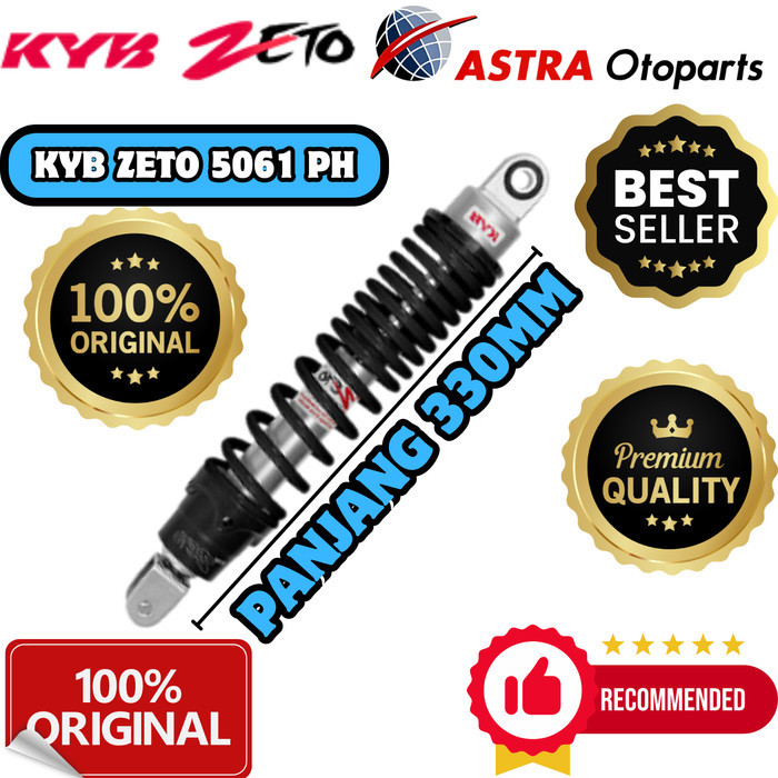 SHOCK BREAKER KYB ZETO ZT 5061 BEAT FI VARIO 110 125 150 UK 330 MM ORI
