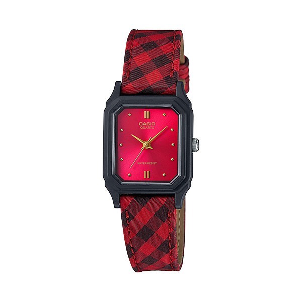 CASIO ANALOG LADIES LQ-142LB-4A - JAM TANGAN MERAH