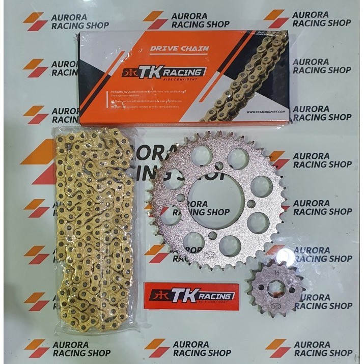 Gear Set Tk Rx King & Rantai Tk 428 Hs Gold