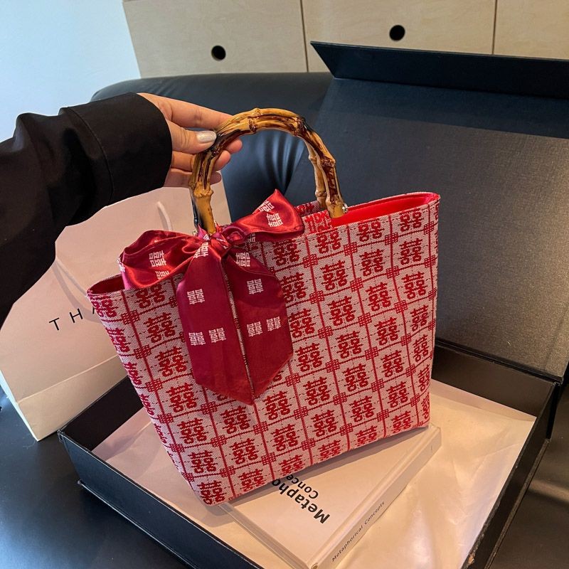 Tas Pernikahan Merah Tas Tangan Pengantin