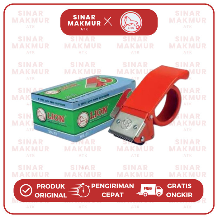 

Promo Dispenser Lakban/Tape Dispenser Besi/Metal Sdl-01 Lion (Pcs) Packing Aman