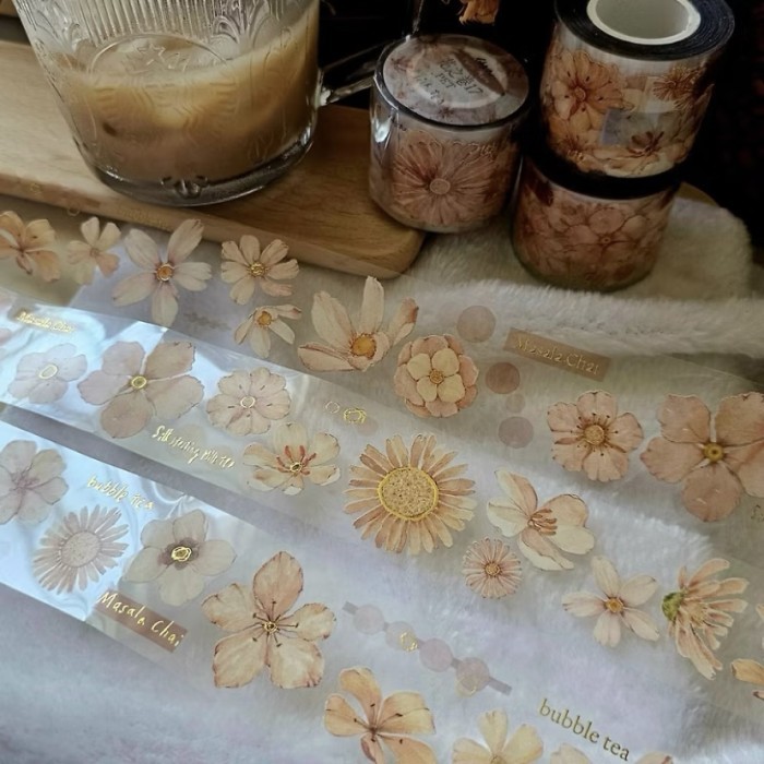 

Barang Terlaris Fairy Maru Flowers Vol.17 Washi And Pet Tape Packing Aman