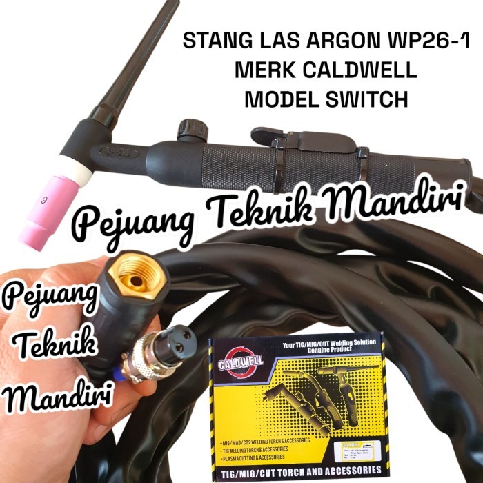 READY STOK CALDWELL STANG LAS ARGON WP26 WP26-1 / TIG TORCH STANG LAS ARGON WP26 WP 26 CALDWELL