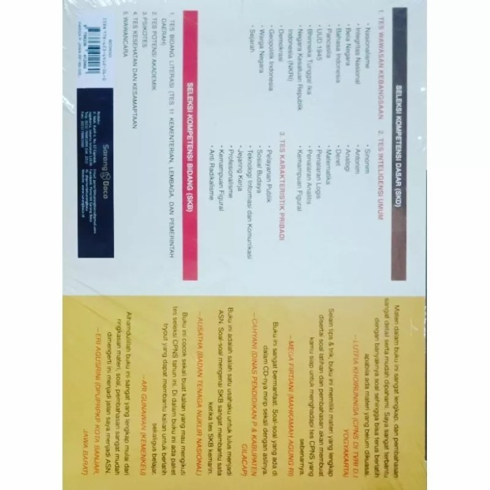 

Terbaru Buku Pedoman Resmi Seleksi Tes Cpns Cat 2023/2024 Terlaris