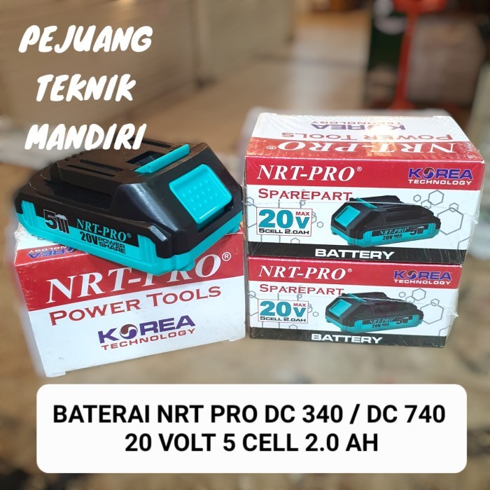 READY STOK BATERAI CORDLESS NRT PRO 20V 5 CELL / BATERAI CORDLESS NRT PRO 20 VOLT