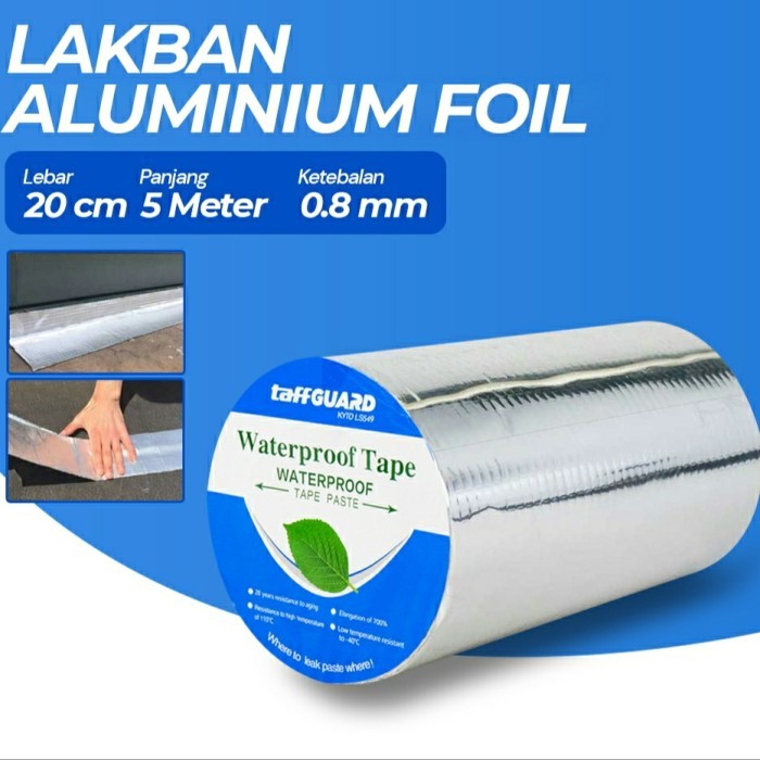 TERBARU lakban alumunium anti bocor 20 cm x 5m