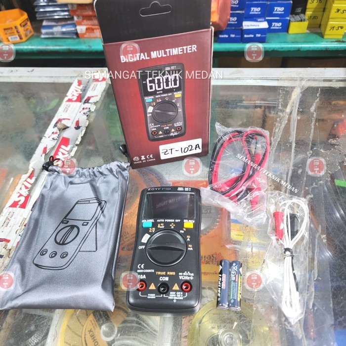 BEBAS ONGKIR - ZT 102A 102 A DIGITAL MULTIMETER MULTITESTER AVOMETER LCD ZOTEK ZT102A