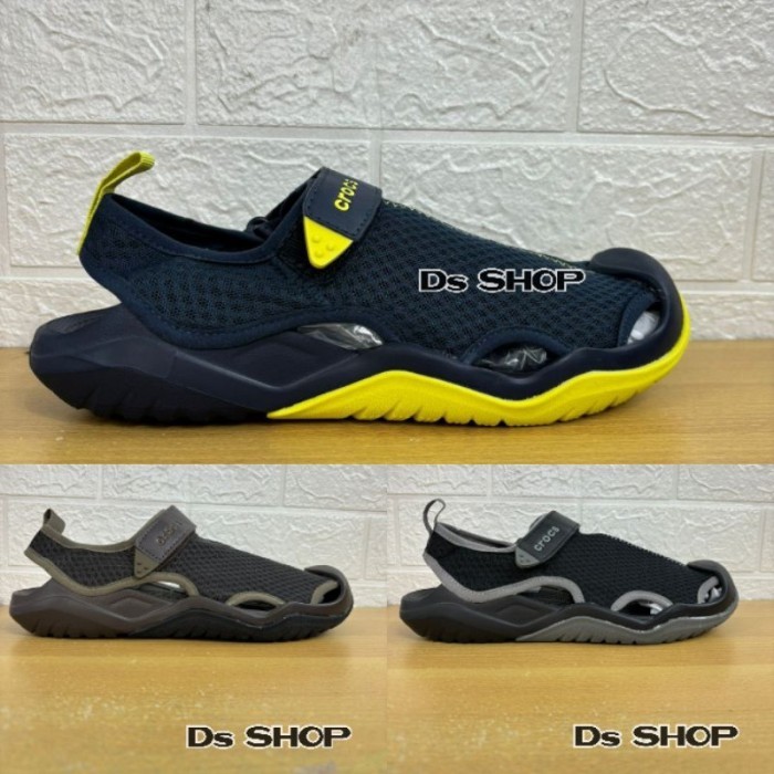 TERLARIS CROCS SWIFTWATER MESH DECK/SANDAL SEPATU CROCS SWIFTWATER/SANDAL CROCS PRIA MURAH MURAH
