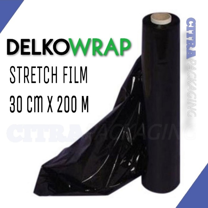 

Sale Plastik Wrap Hitam - Stretch Film Wrapping Delkowrap 30Cm X 200M