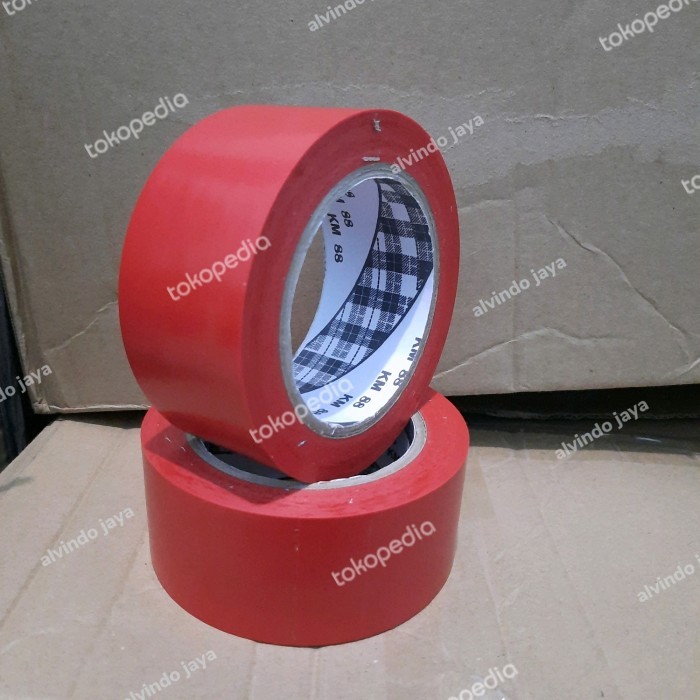 

Sale Km88 Floor Marking Tape .Lakban Lantai Red 2In X 33M