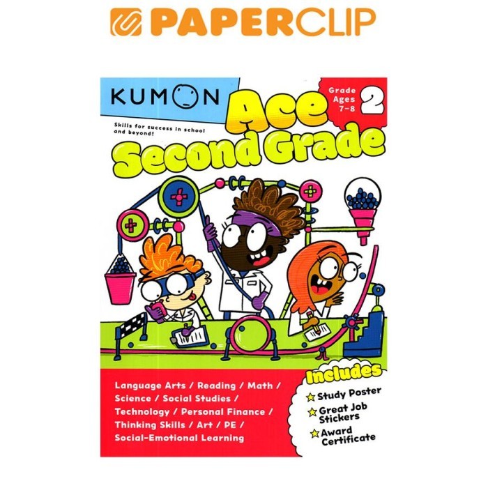 

Sale Kumon : Ace Second Grade (Ages 7-8)
