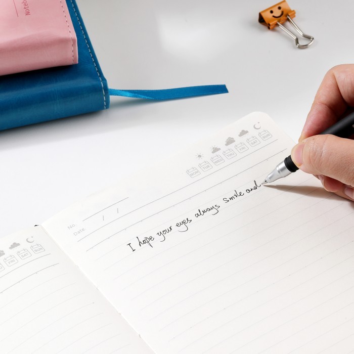 

Sale Deli Leather Cover Notebook Buku Catatan Sampul Kulit Pen Holder En01X