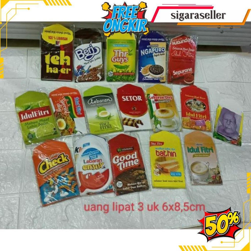 

100Lembar Amplop Snack Viral Lebaran Ukuran Medium 6.5X8Cm Termurah Banget