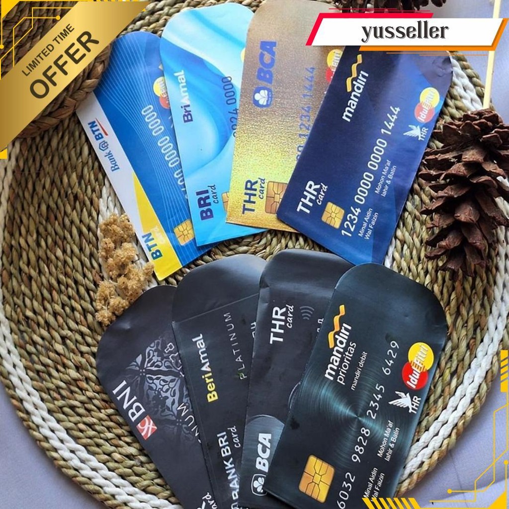

Amplop Atm Isi 10 Sampe 100 Lembar Kartu Atm Bank Mandiri Bca Bri Btn Amplop Lebaran Siap Kirim