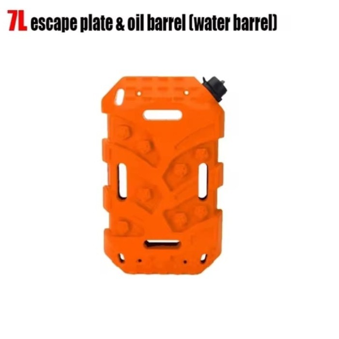 Jerry Can / Jerigen Warna Orange Mobil Offroad 7 Liter BBM Bensin , Solar / Jerigen Air + Recovery
