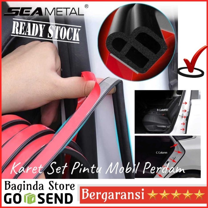 Karet Seal Pintu Mobil Seal Strip Peredam Kedap Air Suara Double tape
