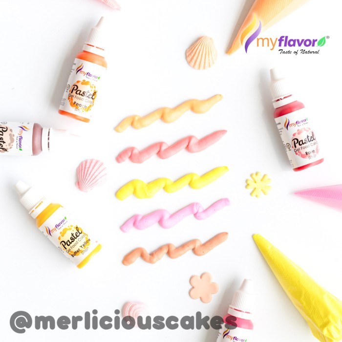 

'+'+'+'+] My Flavor Sunny Dreams Pastel Gel Food Color Set Food Colour