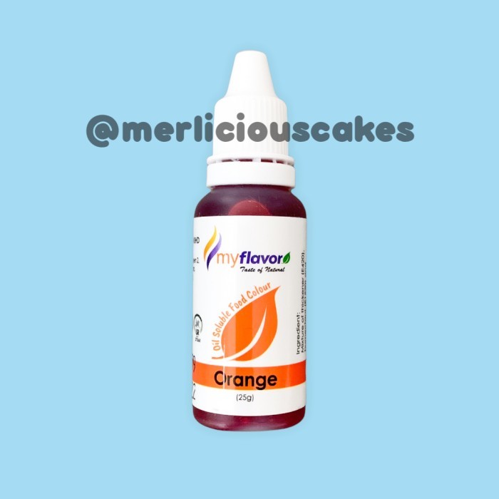

Termantab] Orange Oil My Flavor Food Colour Pewarna Makanan Buttercream