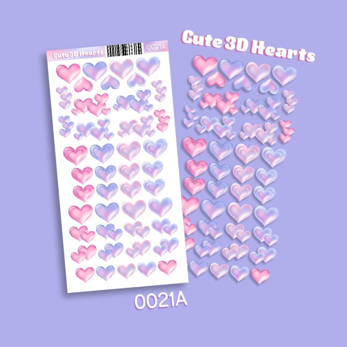 best seller] Stiker Deco Polaroid Kpop Jurnal Hati Heart Dekorasi StickerParty 0021