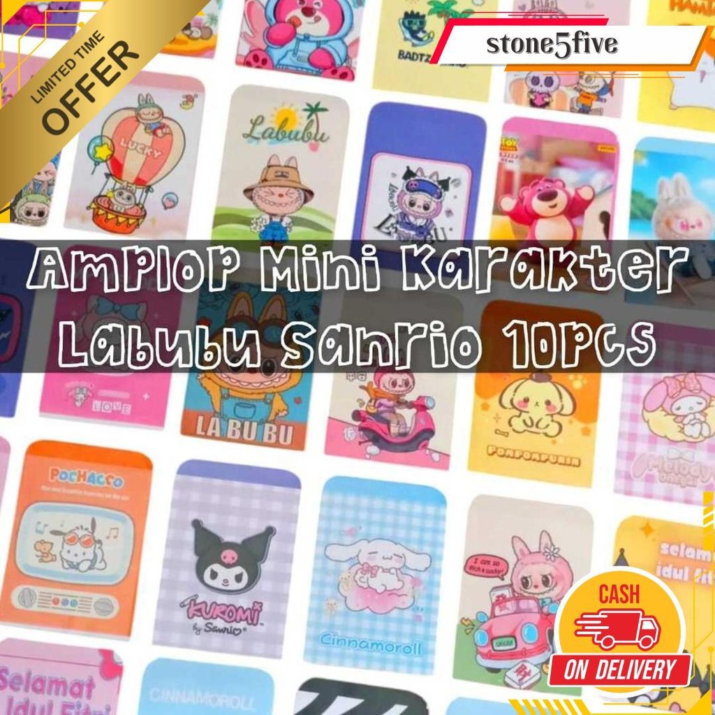 

Amplop Lebaran Mini 10Pcs Karakter Labubu Snack Kecil 1 Pack / Amplop Lebaran Grosir Termurah Banget