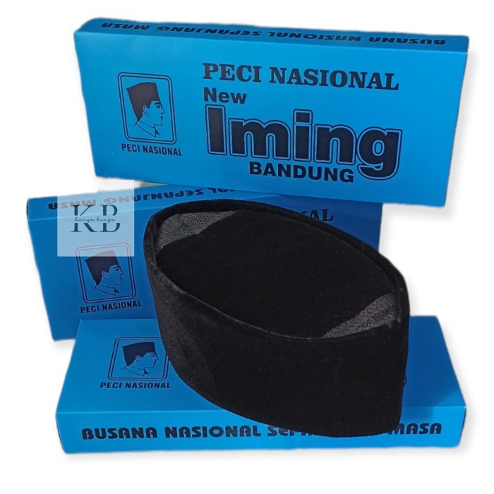 Peci PECI HITAM POLOS H IMING SONS SURABAYA KOPIAH SONGKOK NASIONAL MURAH - Tinggi 10 BDG, No. 5 pre