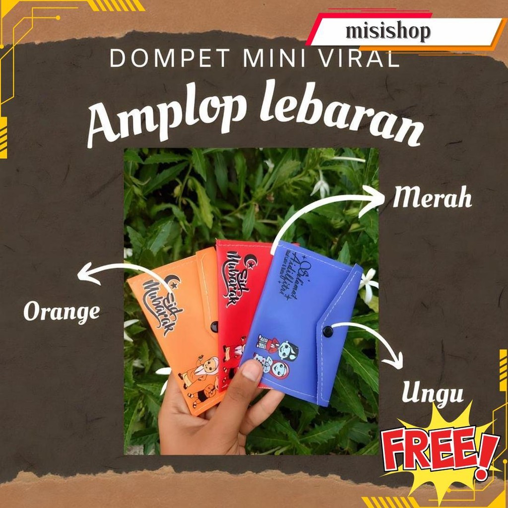 

(Dpt 12 Pcs ) Dompet Amplop Kancing Lebaran / Amplop Mini Lebaran 2025 / Angpao Thr Idul Fitri Termurah Banget