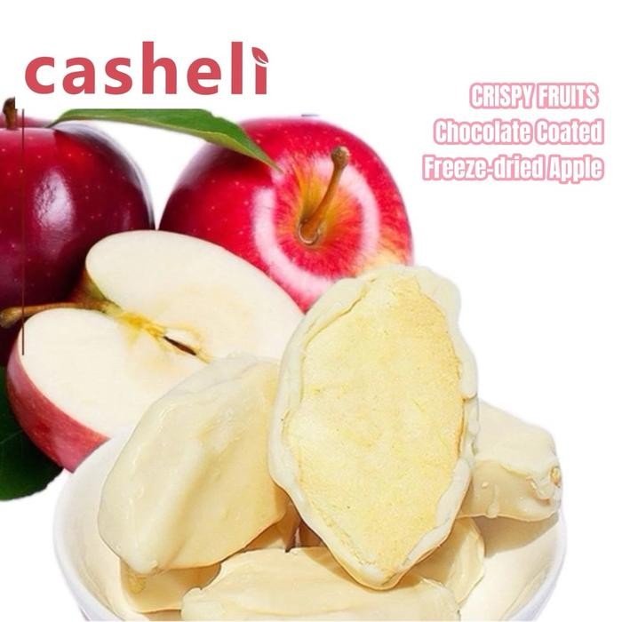 

Best Seller Casheli Crispy Freeze-Dried Chocolate Coated Apple Snacks Food 50G Manis Camilan Cemilan