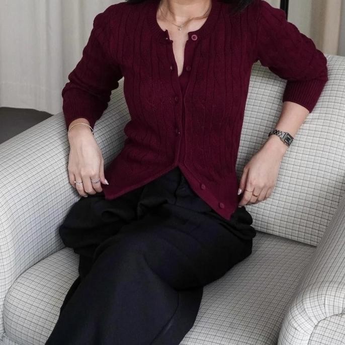 karakiri - Carol Cable Knit Cardigan GAM