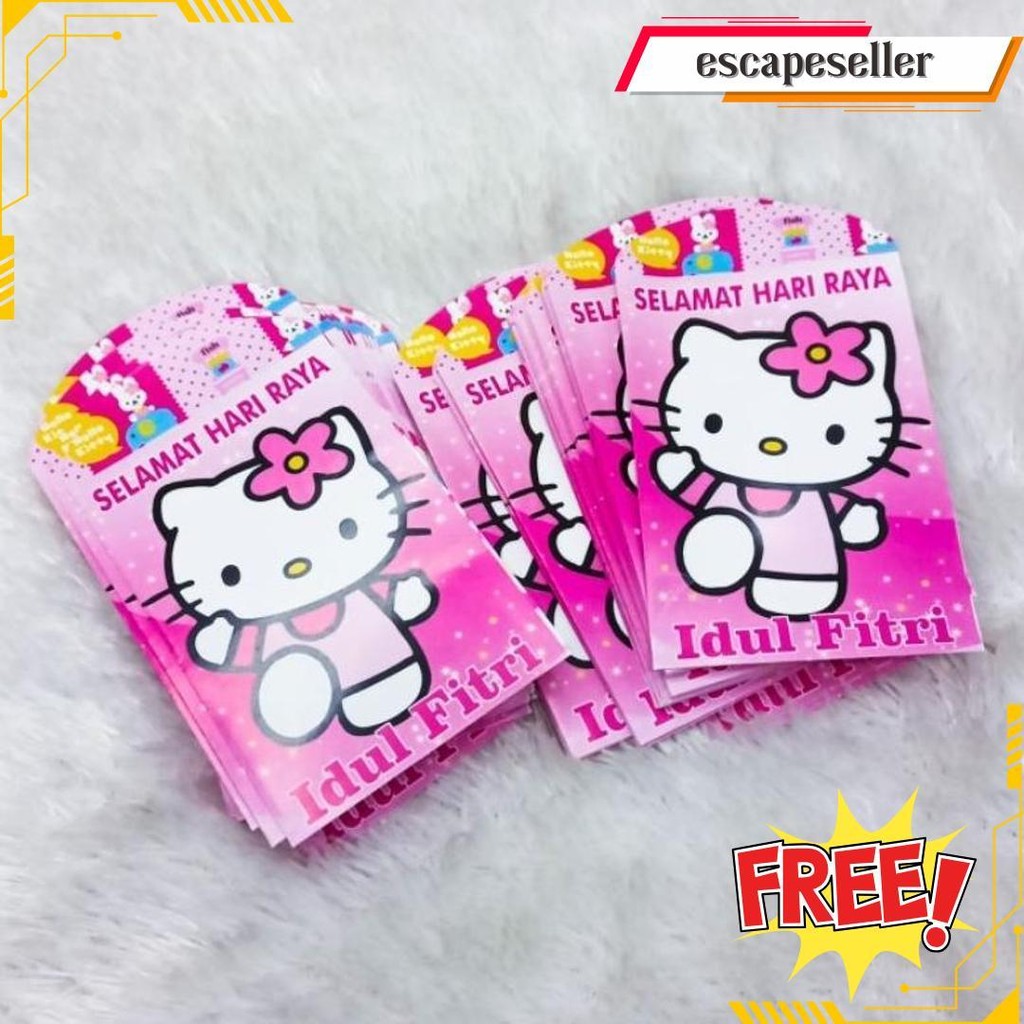 

100Pcs Amplop Lebaran Idul Fitri Karakter Lucu Isi Amplop Mini Grosir Original Produk