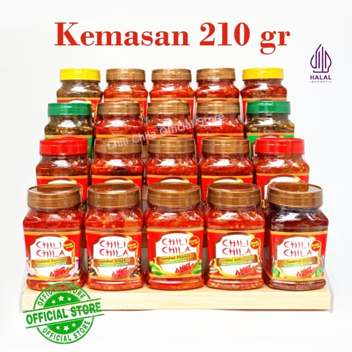 

TERLARIS CHILI CHILA SAMBAL 210 GRAM - GEPREK, CUMI, ROA, MATAH, KECOMBRANG, DLL MURAH!!! MURAH