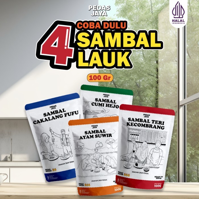 

TERLARIS PEDAS JAYA - PAKET COBA DULU 4 SAMBAL MURAH!!! MURAH