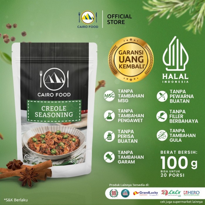 

TERLARIS BUMBU CREOLE CAIRO FOOD - 100 GRAM MURAH!!! MURAH