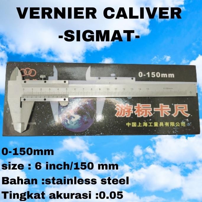 

Promo Jangka Sorong Sketmat 150mm 6inchi stainless steel COD