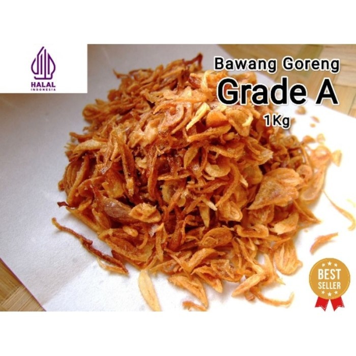 

TERLARIS BAWANG GORENG BREBES SUPER GRADE A MURNI 1KG MURAH!!! MURAH