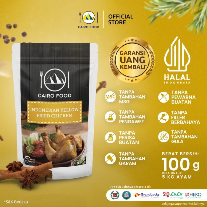 

TERLARIS BUMBU AYAM GORENG KUNING CAIRO FOOD - 100 GRAM MURAH!!! MURAH