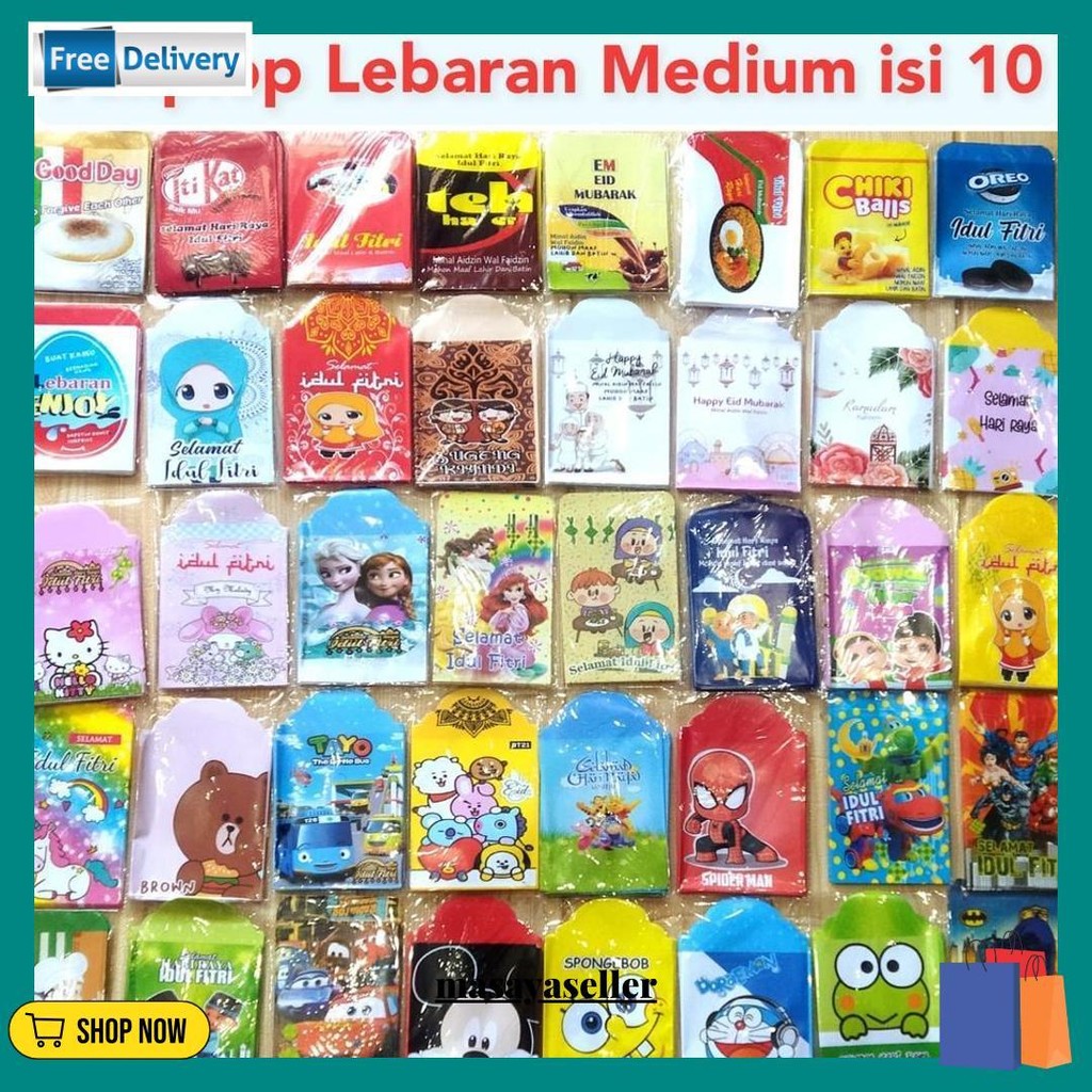 

Amplop Lebaran Medium Amplop Lebaran Snack 1 Pack Isi 10 Lembar Termurah Banget