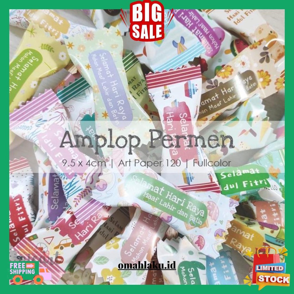 

Amplop Lebaran Angpao Lebaran Bentuk Permen 2025 Original Produk