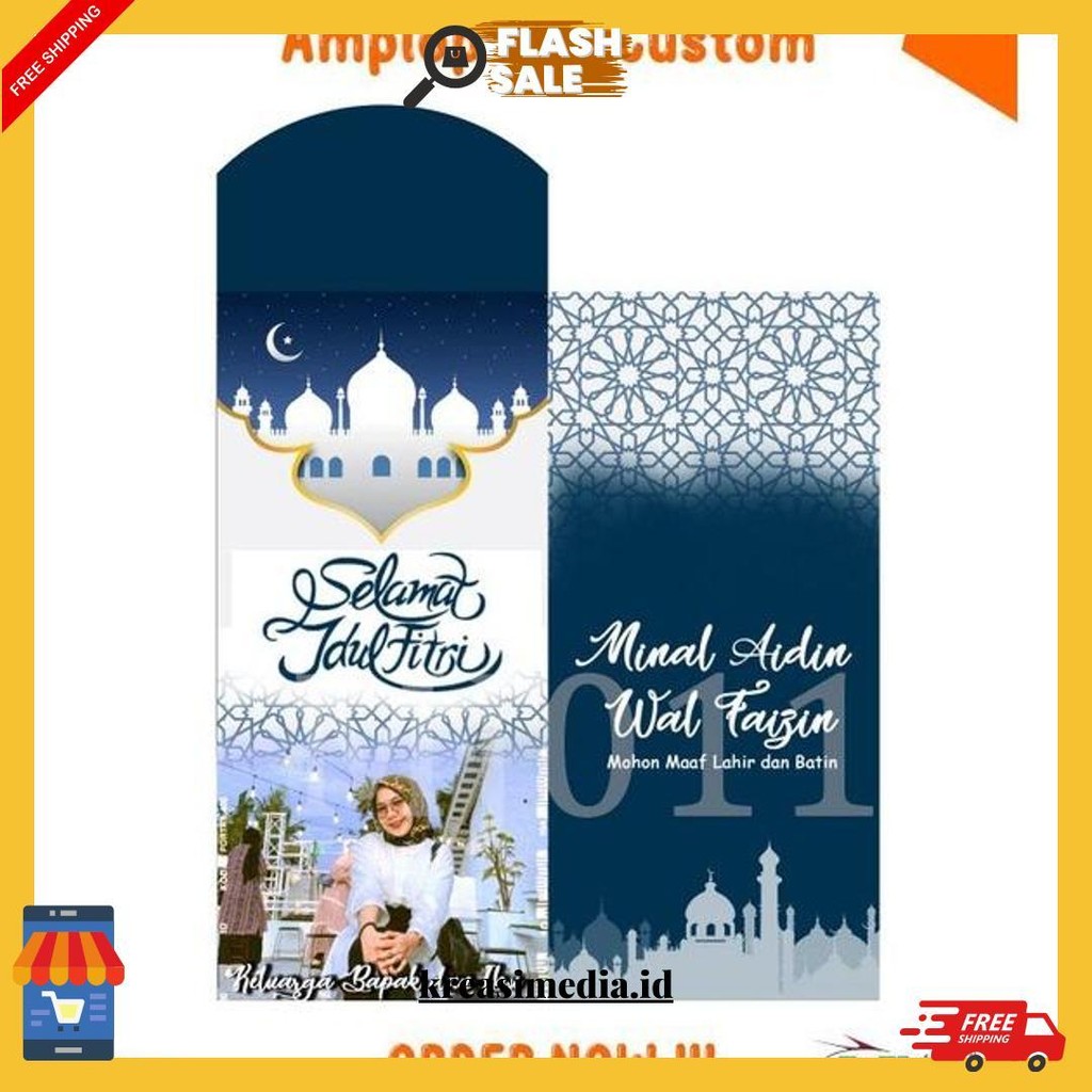 

Amplop Lebaran Custom, Foto Sendiri, 1 Pack Isi 12Pcs Original Produk