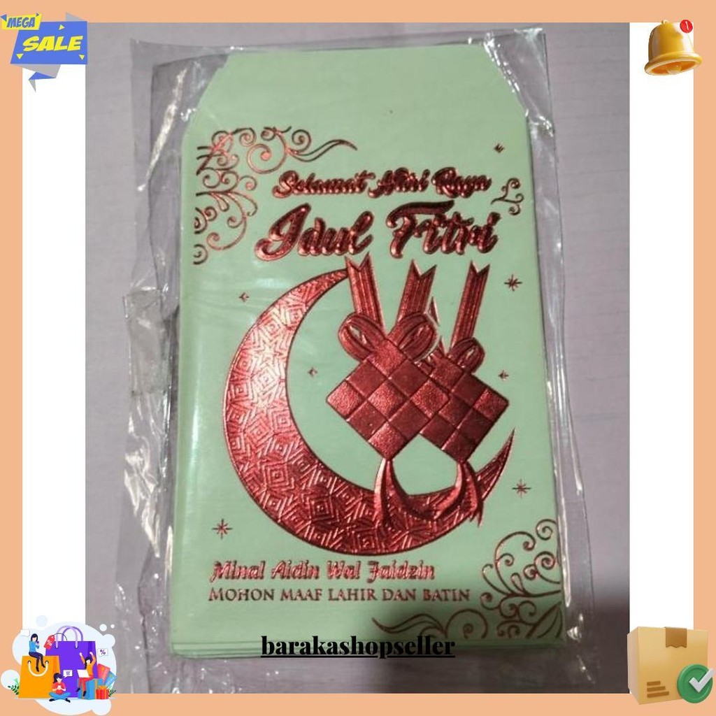 

Amplop/ Ang Pao Lebaran Embos 10 Lembar Bisa Cod