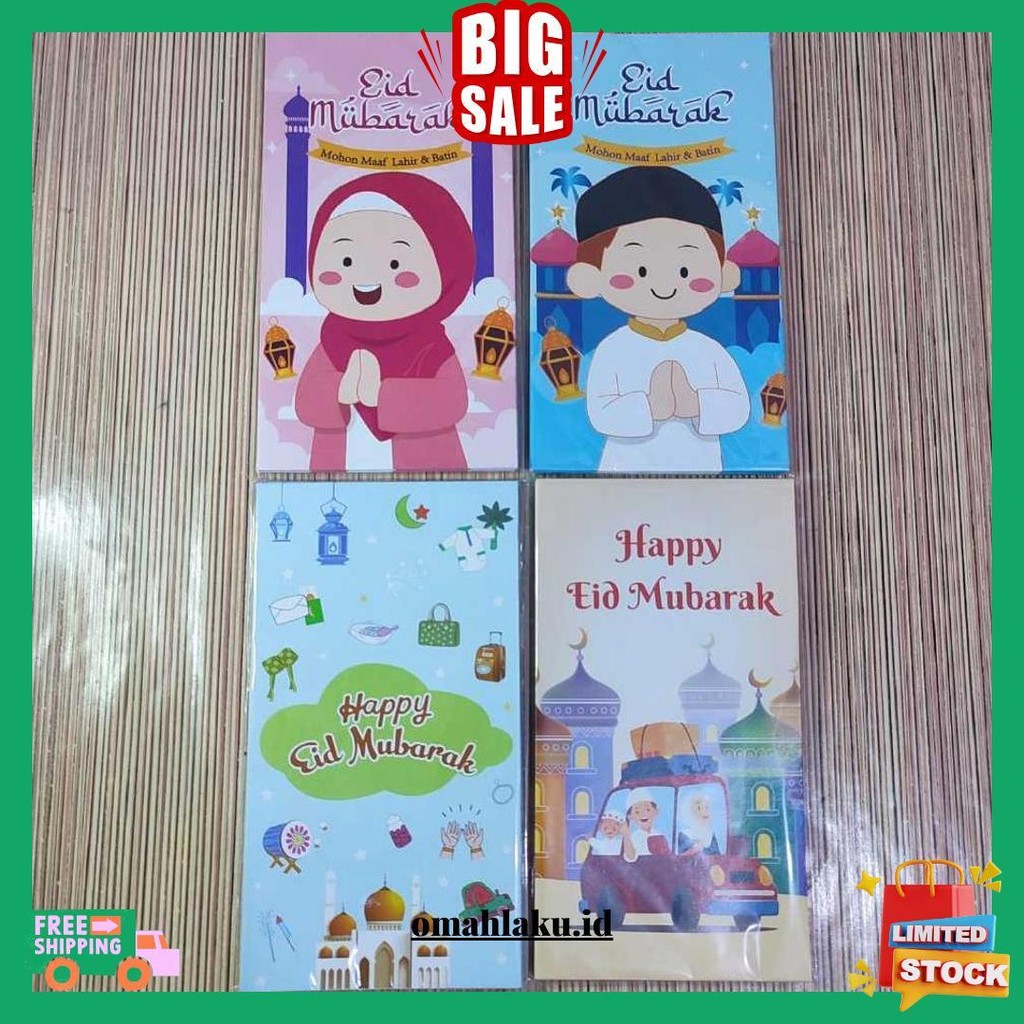 

[ Ready Samarinda ] Amplop Lebaran Pack 10 Lembar | Amplop Idul Fitri 10Pcs | Amplop Karakter Lucu Cod