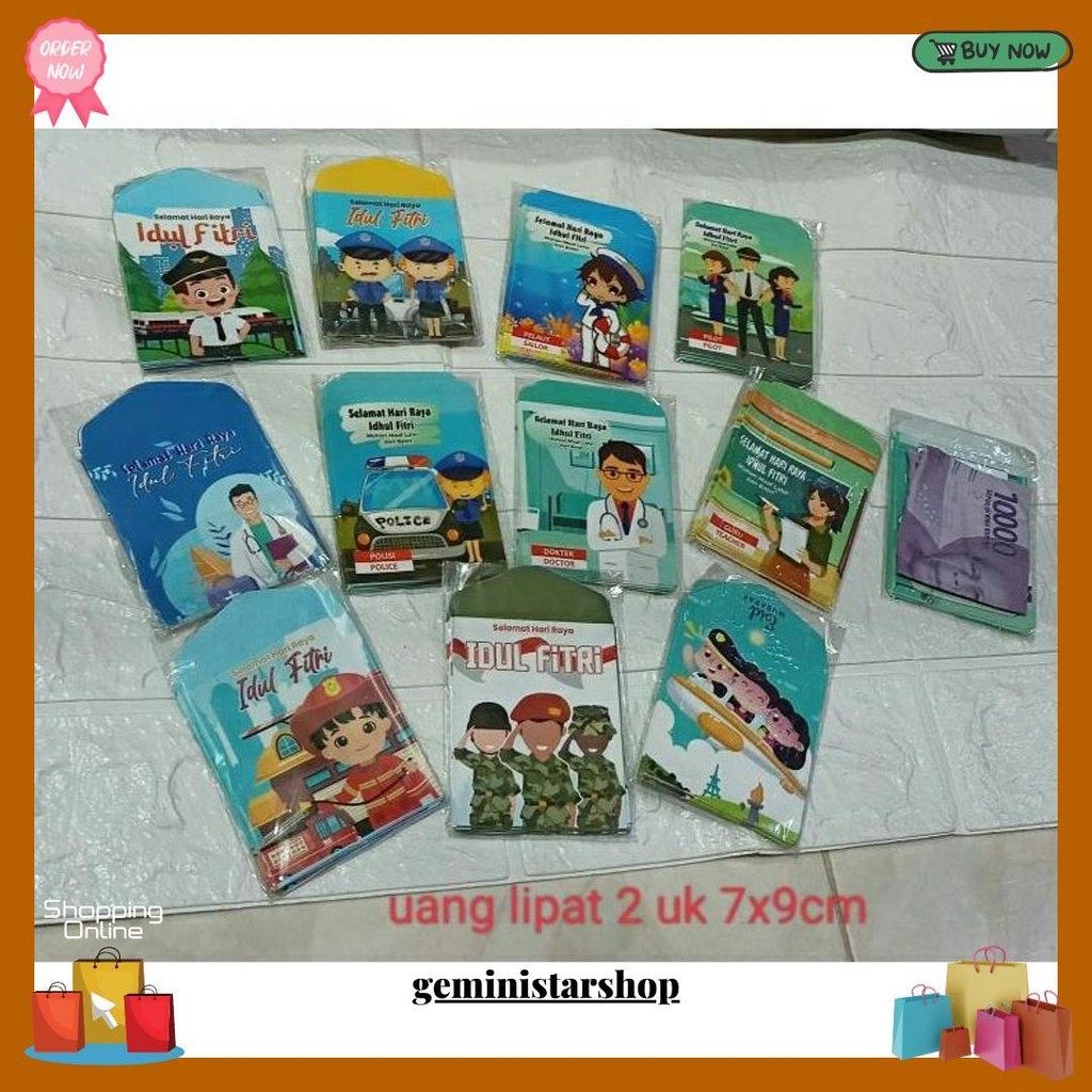 

100Pcs Amplop Lebaran Medium 7X9Cm Siap Kirim