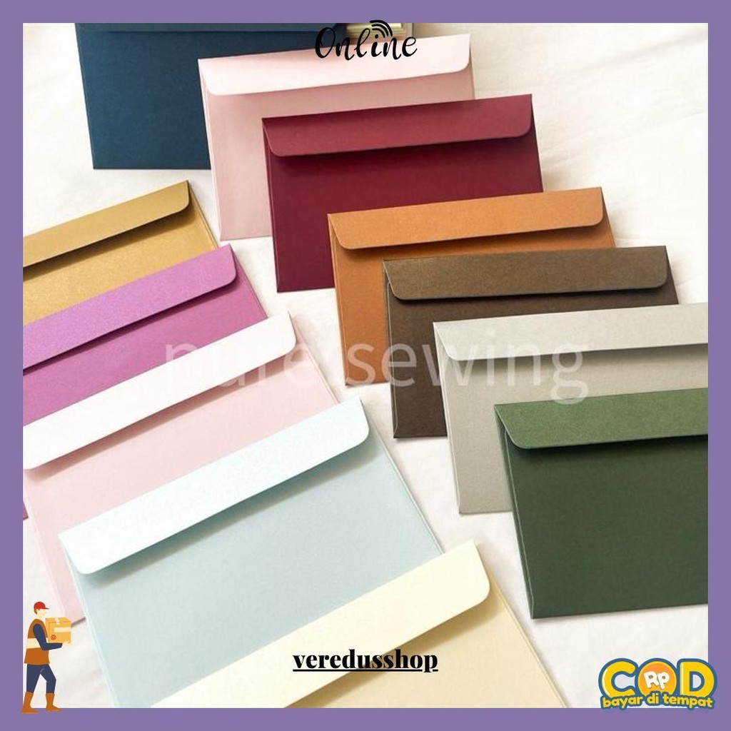 

[Isi 5 Atau 10 Lembar] Amplop Lebaran / Amplop Ramadhan / Amplop Kondangan / Amplop Berwarna / Amplop Kartu Undangan / Amplop Tahun Baru / Amplop Glitter | Amplop Valentine Premium Bahan Jasmine | Fancy Original Produk