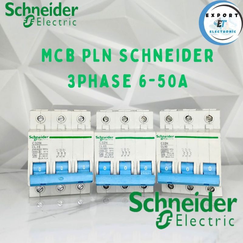 MCB SCHNEIDER PLN 3p 6a 10a 16a 20a 25a 35a 50a original