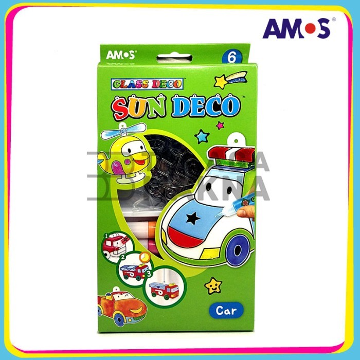 

Mainan Anak AMOS Sun Deco Kemasan Car (6 Suncatcher + 6 Glass Deco)