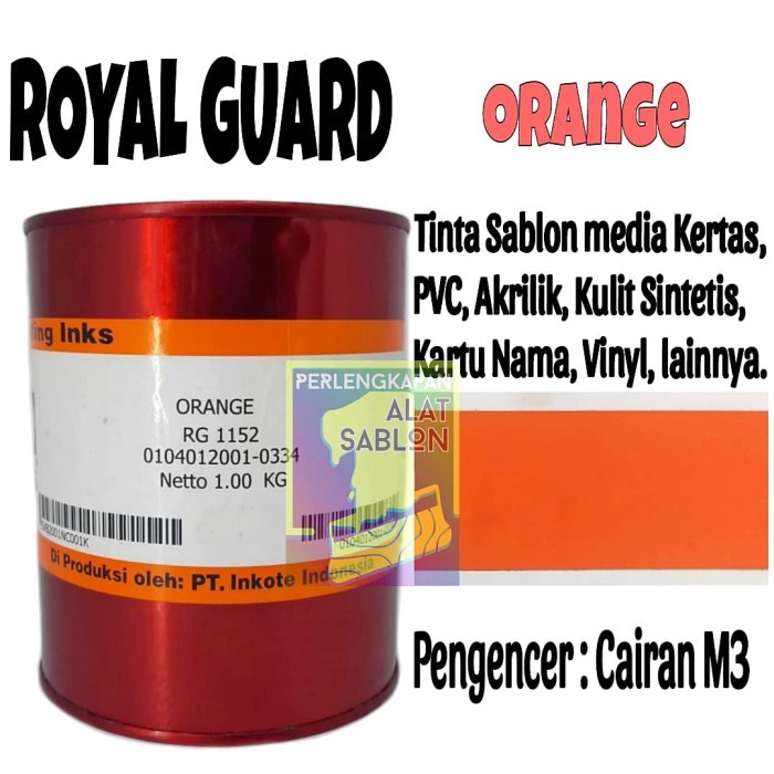 

HOT SALE! ROYAL GUARD 1152 ORANGE TINTA SABLON PVC 1KG
