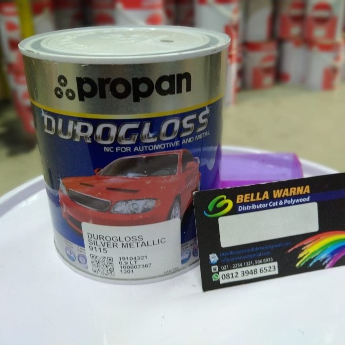 cat mobil dan motor // DUROGLOSS // WARNA : silver metalic