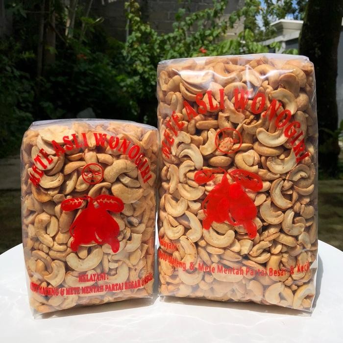 

terbaru !!! mete belah goreng 1 kg asin bawang camilan food matang ready